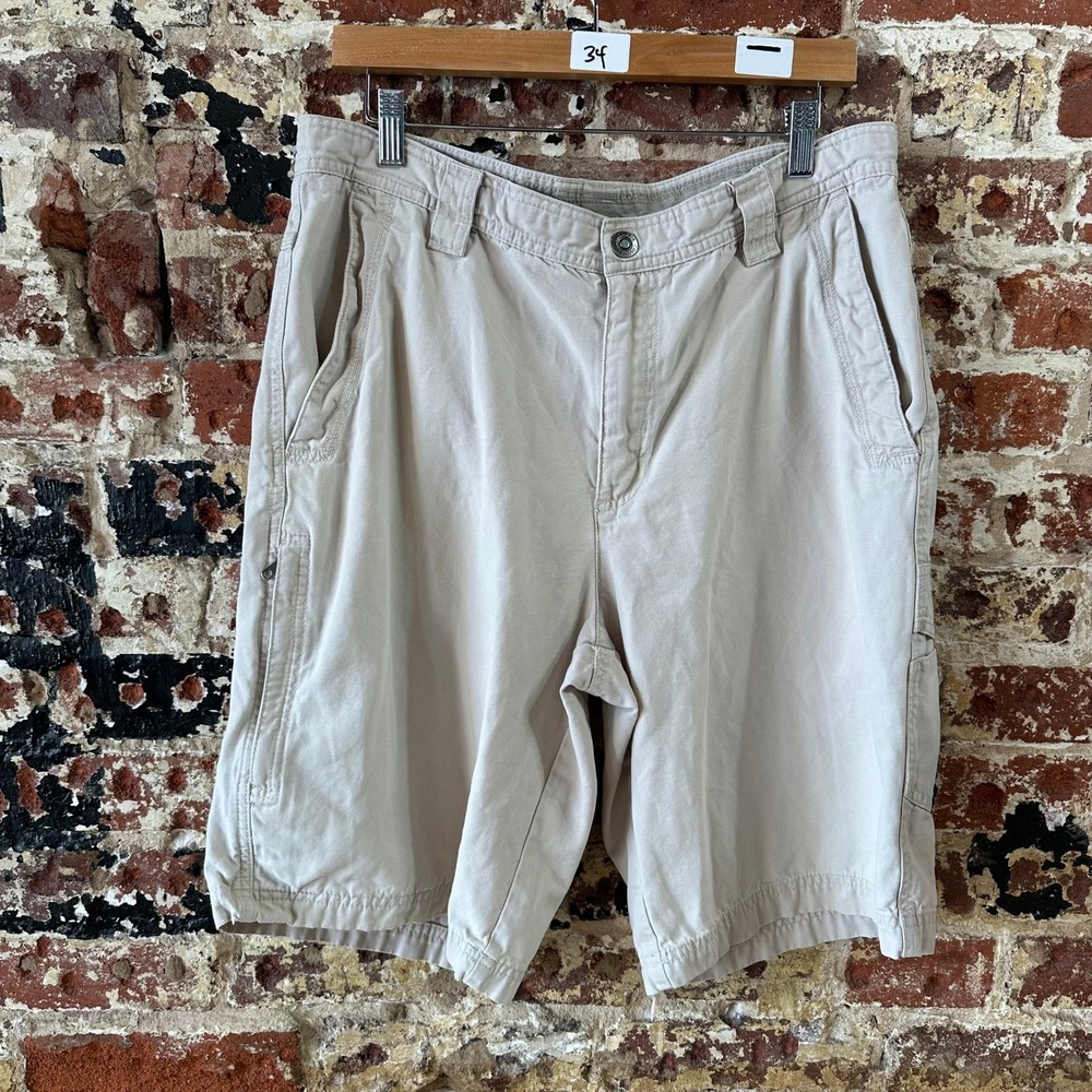 Columbia Shorts Men's Size 34" waist Tan Casual Omni Shield